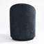 Integrated Barrel Armless Swivel Fabric Dining Chair-1588366707