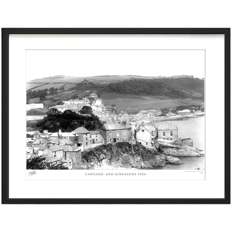 Cawsand, And Kingsands 1904 - Single Picture Frame Print, 40cm H x 50cm W x 2.3cm D
