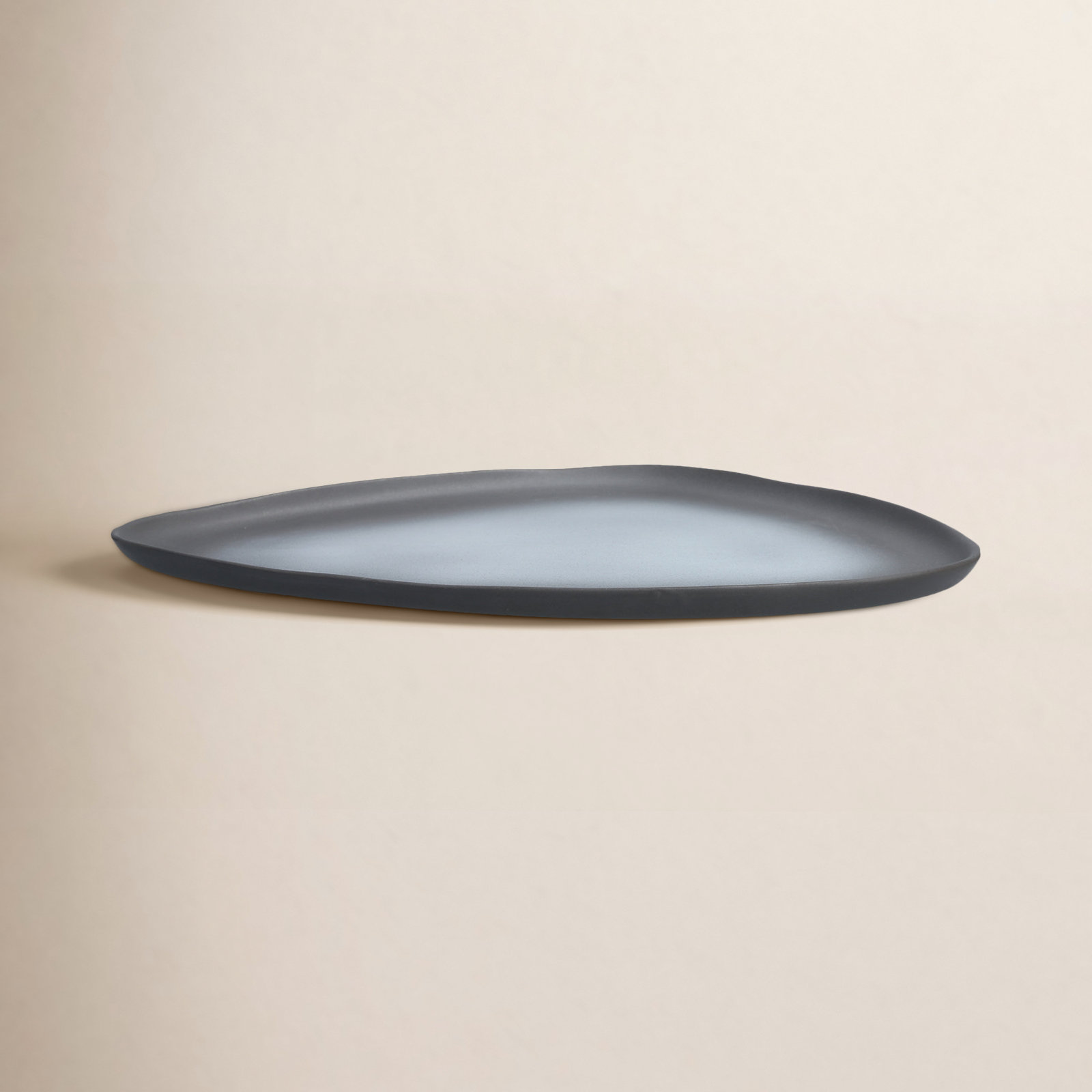 Collection No 1 13" Salad Plate, Charcoal