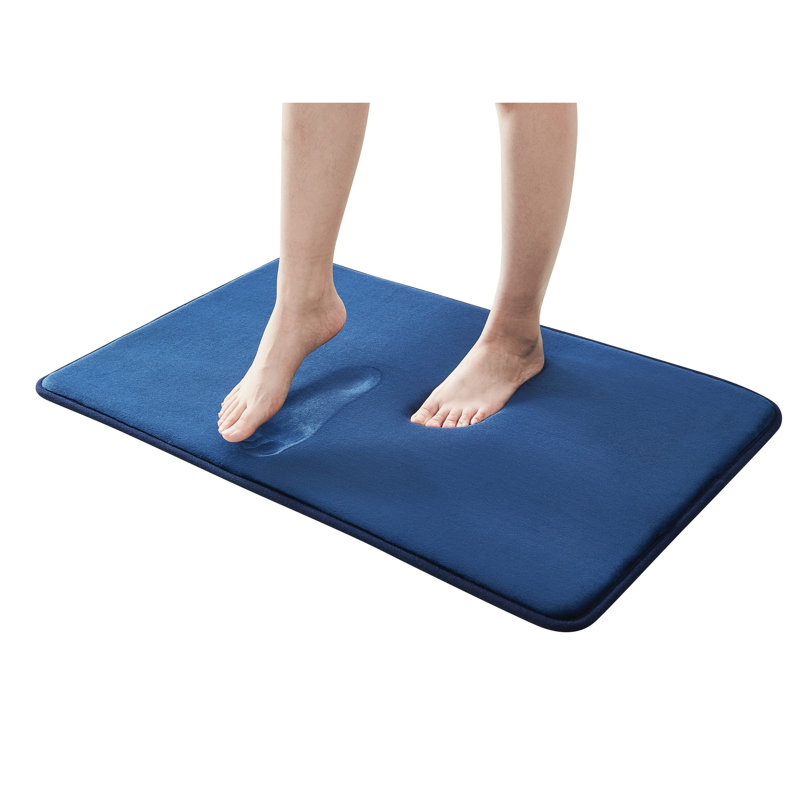 Memory Foam Bath Rug, Navy
