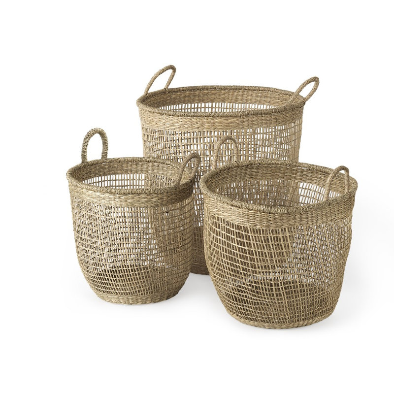 Bayou Breeze Bowie Seagrass Decorative Basket