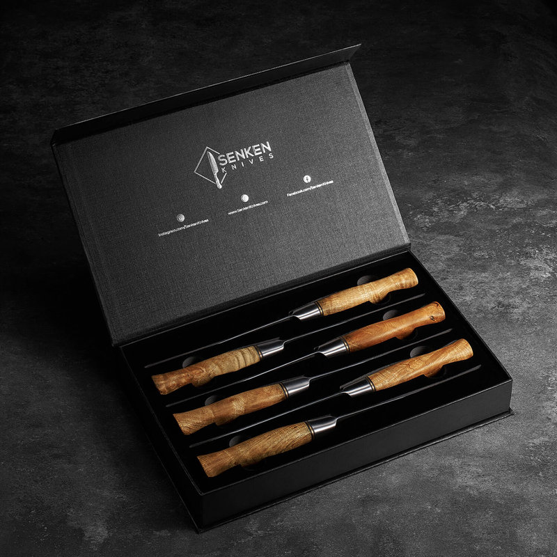 Ensemble de couteaux à steak en acier 6 pièces Senken Knives