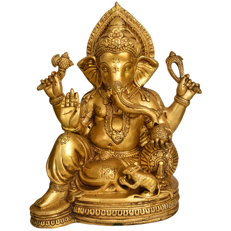Figurine Chataneshaja relaxante Ganesha