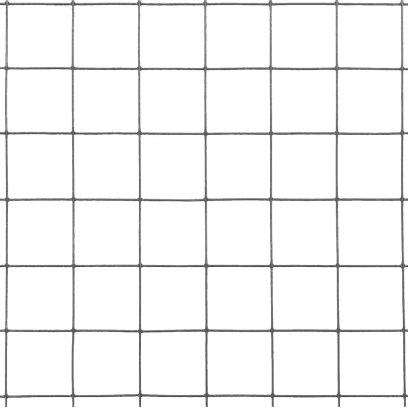 Chicken Wire Fence Galvanised with PVC Coating, Grey, 25 x 1.5 m