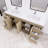 Verda 70.86 " W Freestanding Standard Free Standing 2 Double Vanity Bathroom Vanity With Acrylic Top-1365717967