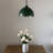 Kleist Tiffany Pendant Lighting Green Stained Glass Leaves LED Bulb Included 12”W*12”D*60”H