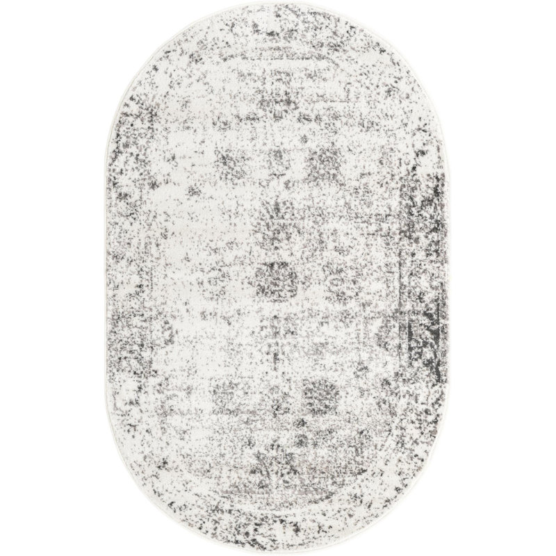 Pokorny Abstract Indoor Rug, Oval 3'3" x 5'3"