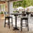 Commercial Seamless Surface Tabletop with Bar Height Crisscross Base-156453022-167038655