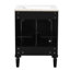 Armoire de salle de bain 24 po, 2 poignées en métal exquises, meuble-lavabo simple d'aspect tendance, 24 po, structure en bois massif, intérieur spacieux-151714418
