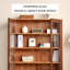 Bibliothèque simple et moderne avec portes en verre