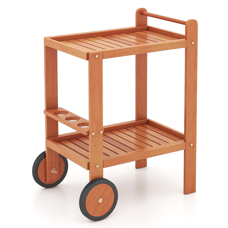 Wood Bar Cart