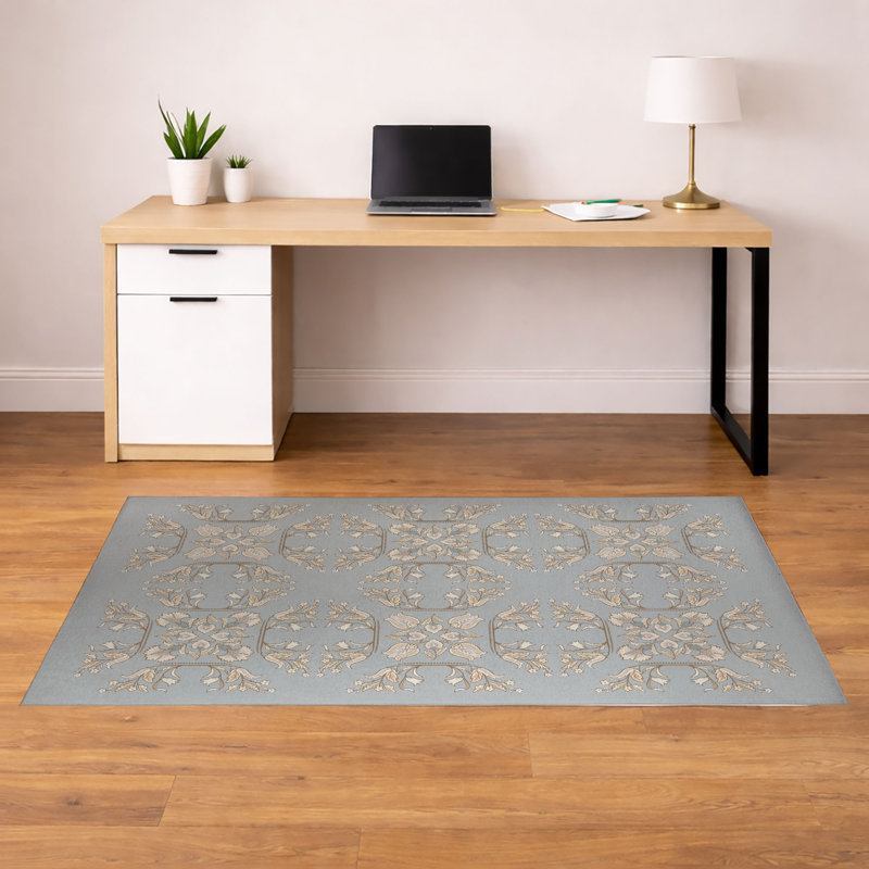Tapis de bureau léger Rumi, L 24 po x P 36 po, Gris