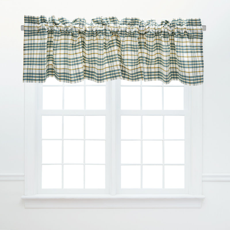Simmons Plaid Cotton Valance Window Treatment