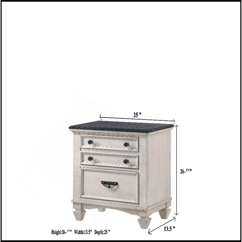 Table de chevet décorative - Beige
