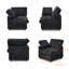 Fauteuil à housse recouverte de tissu-773704426