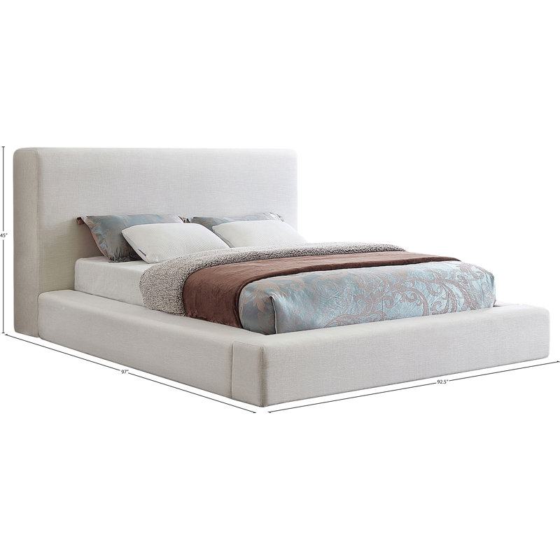 Ishia Upholstered Platform Bed - Modern Design