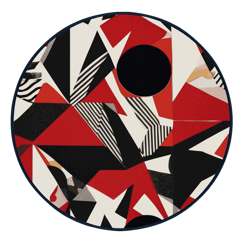 Solar Reflection Rug, Round 5'
