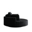 Fauteuil convertible moderne et moelleux de 140 cm (55 po) en velours côtelé chenille et mousse, pivotant à 360 degrés, pour chambre et salon, montage rapide, installation facile, oreiller inclus
