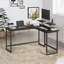 50cm W L-Shaped Computer Desk With Monitor Stand