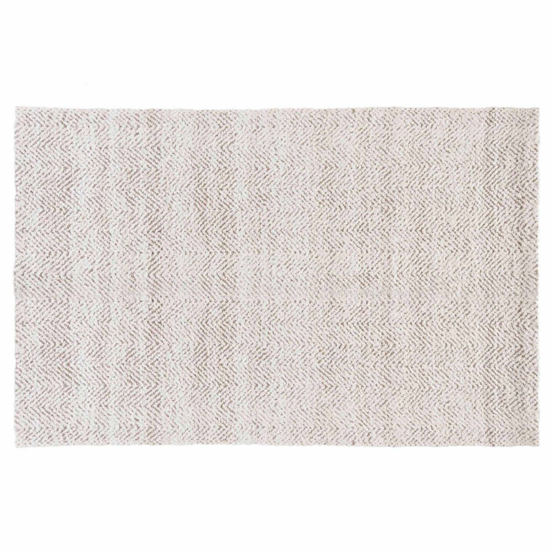 Chevron Jute / Sisal Area Rug in Ivory, Rectangle 9' x 12'