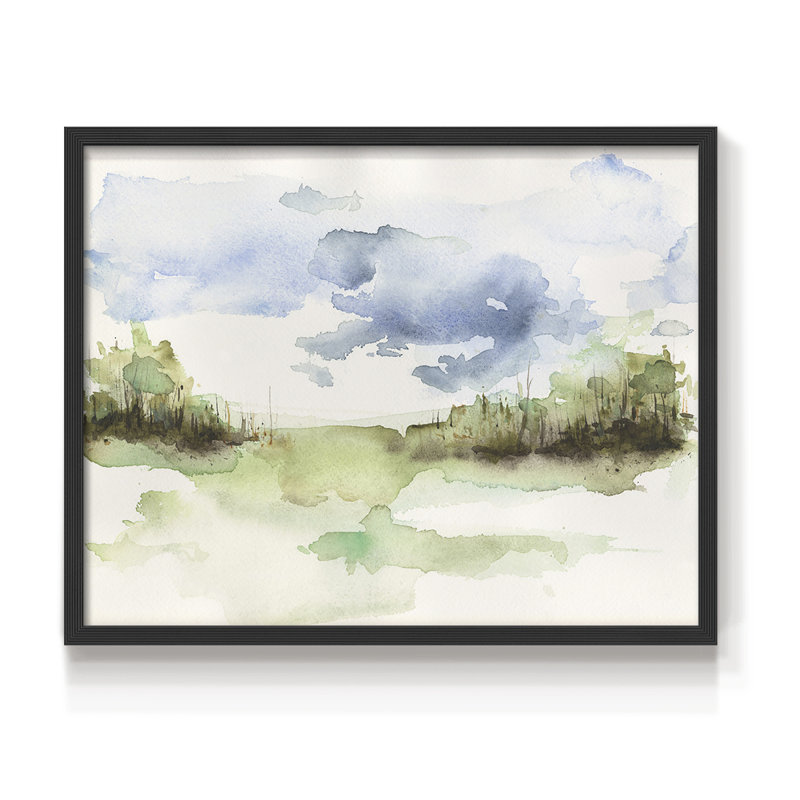 Brush Thickets I -Framed Print - Restickable, H 8 po x l 10 po, Noir, noir, noir, noir