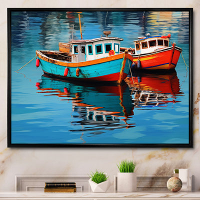 Bateau de pêche Melody II - transport, art mural, salon