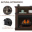 Ensemble de bûches pour foyer au gaz naturel sans télécommande 24 pouces - 32 000 BTU, fabriquées en bois de soie soyeuse, brun-119618266-119618265