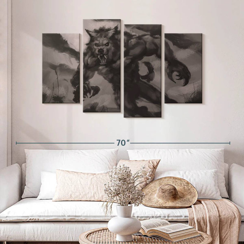 Kelan Werewolf, 32" H x 52" W