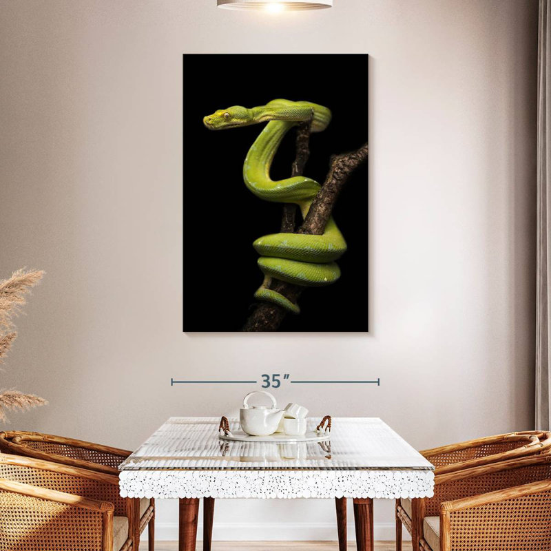 Brampt Python Wrapped Around A Branch, 48" H x 32" W