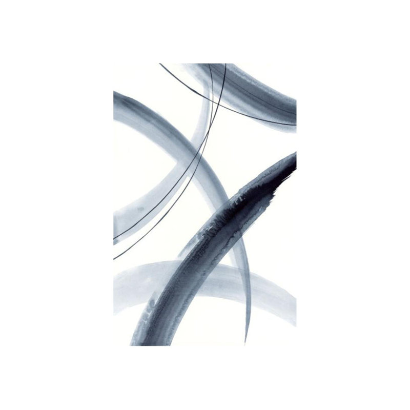 «Rhythm in Blue V» par Barclay Butera, impression sur toile tendue, H 37 po x l 24 po x P 1,5 po, Image au pinceau gel