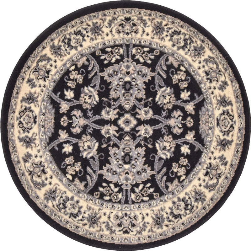 Hanan Floral Indoor Rug, Round 3'3"
