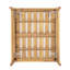 Canapé d'extérieur moderne en bois d'acacia 4 personnes avec coussins pour le jardin, le balcon et la cour Orra