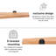 Tablettes flottantes en bois massif 3 pièces Glennon-2107783571