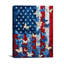 Décoration murale patriotique sur toile «Butterfly Flag» 32 x 24 po