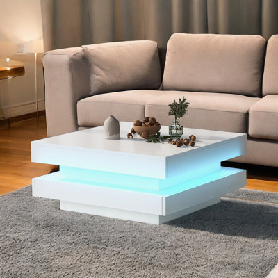 Cvanko Pedestal Coffee Table with Storage