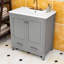 Meuble-lavabo avec lavabo simple, 2 portes et tiroir-1021707683