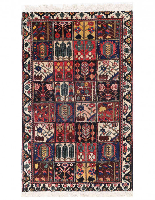 One-of-a-Kind 5'x8'4" Area Rug in Red/Navy Blue/Beige