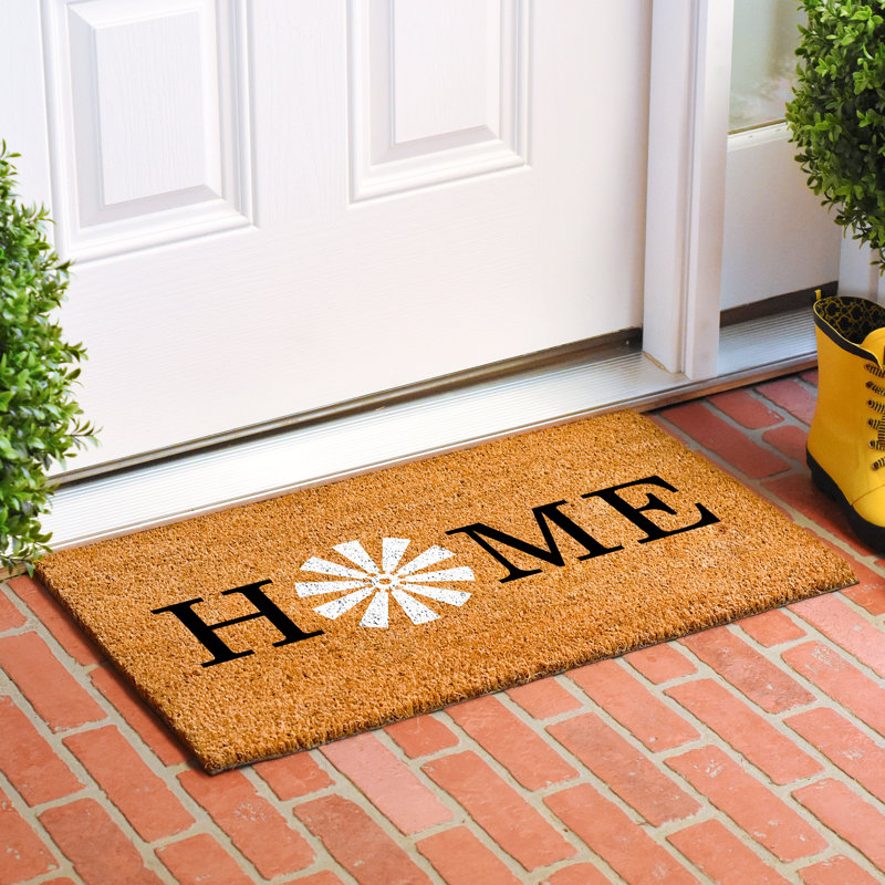 Tapis de porte intérieur et extérieur antidérapant Callicles Windmill Home, L 17 po x L 29 po