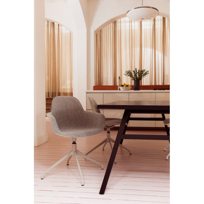 Albert Swivel Task Chair, Brown, Taupe