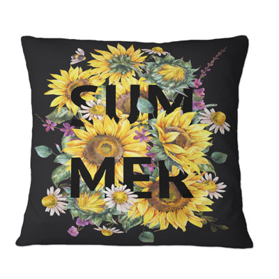Floral Throw Pillow