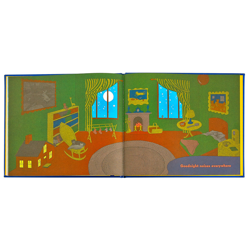 Graphic Image Goodnight Moon Coffee Table Book, Leather, Blue