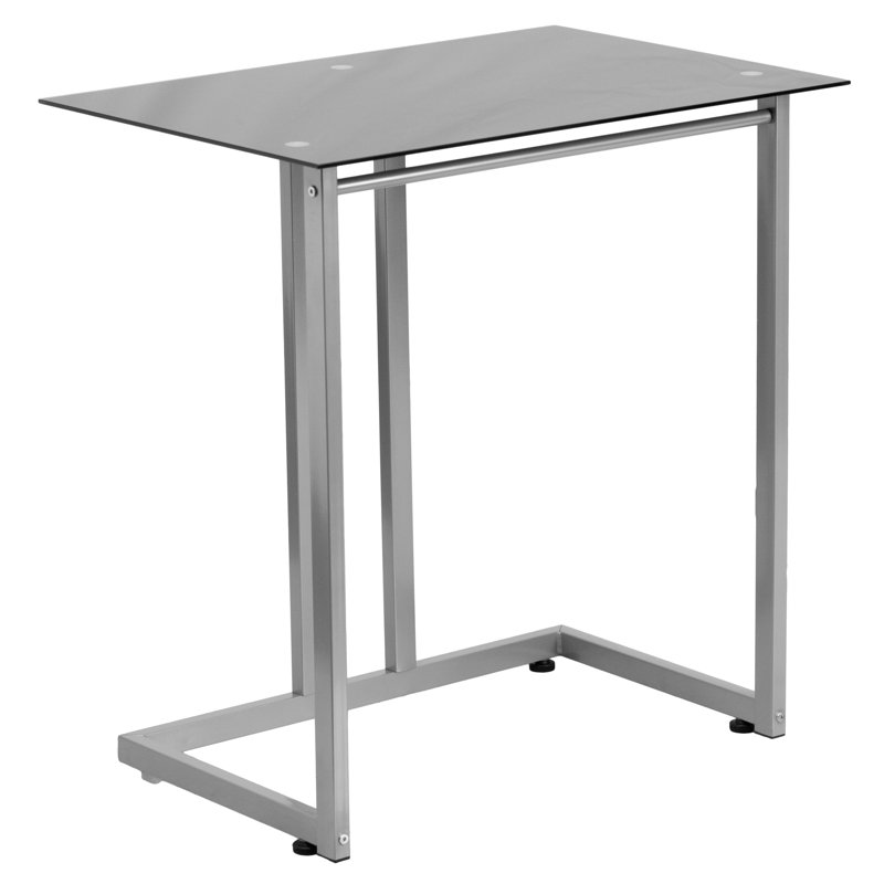 Tempered Glass Compact Sized Computer and Writing Desk