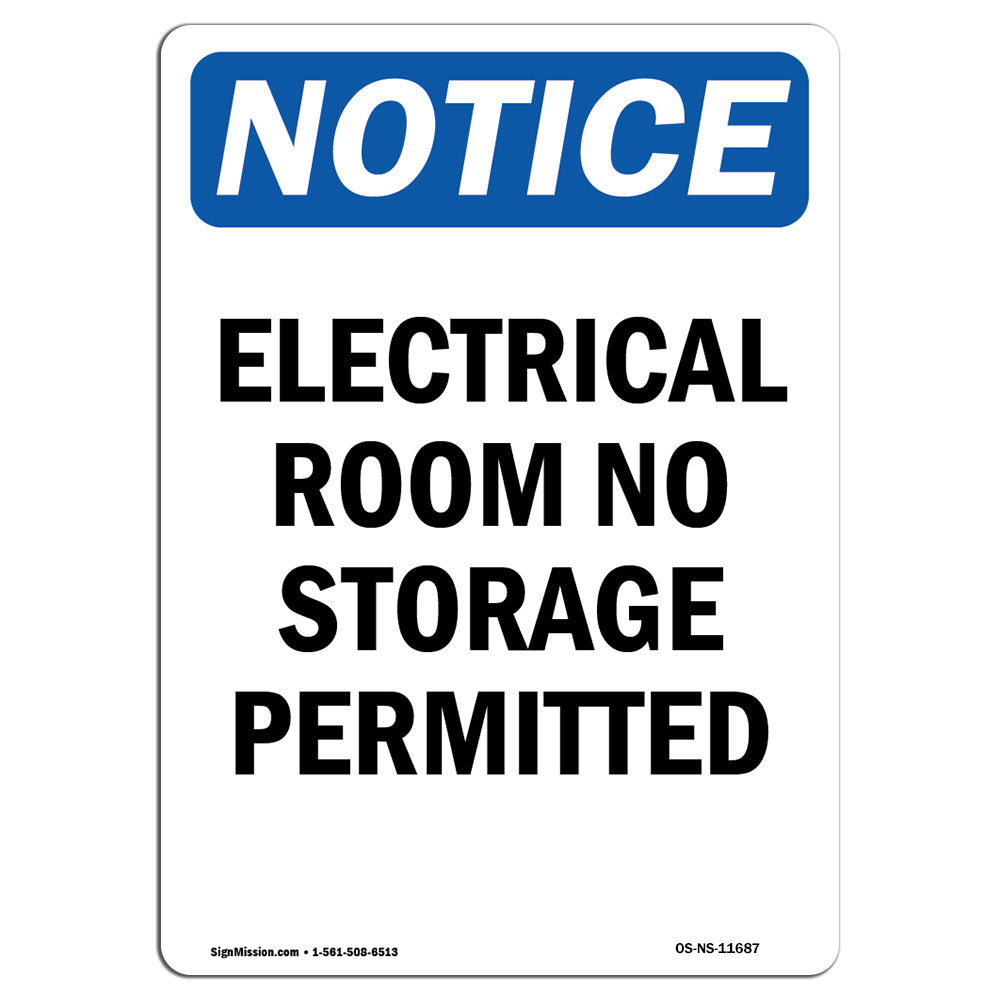 SignMission Electrical Room No Storage Sign Wayfair