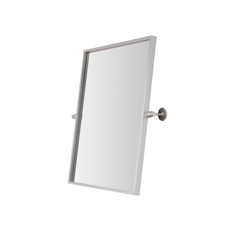 Belfield Metal Wall Mirror, Silver, 24" x 20"