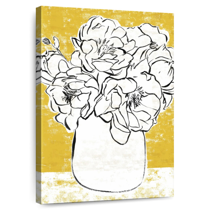 Harnek Golden Peony II, 48" H x 32" W