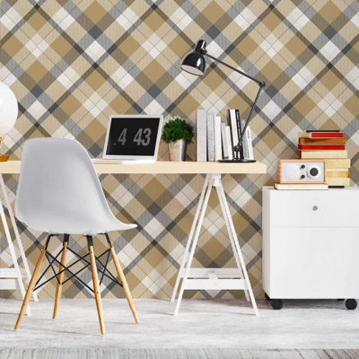 Margelene Peel & Stick Plaid Roll