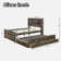 Dannial Farmhouse Captain Platform Bed with Bookcase Headboard, Three Drawers and A Trundle
