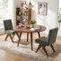 Chaise d'appoint rembourrée en lin Turfed