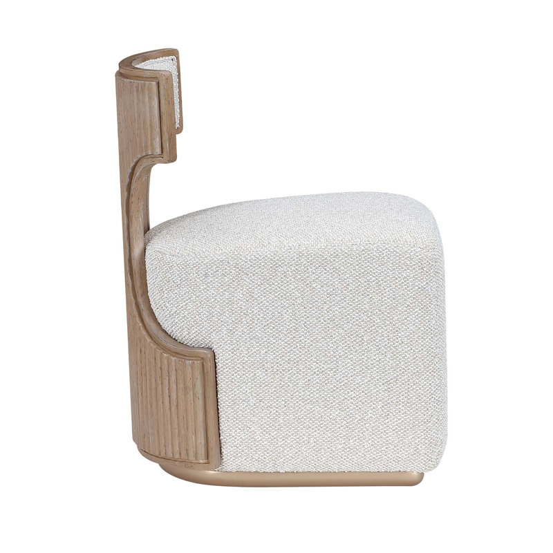 West Kensington Vanity Chair, Medium Yellow Wood