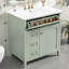 Meuble-lavabo de 30 po avec lavabo, panneau de fibres à densité moyenne et bois d'hévéa, 3 tiroirs et armoire avec tablettes réglables, conception moderne-640489499-640489497-637762155
